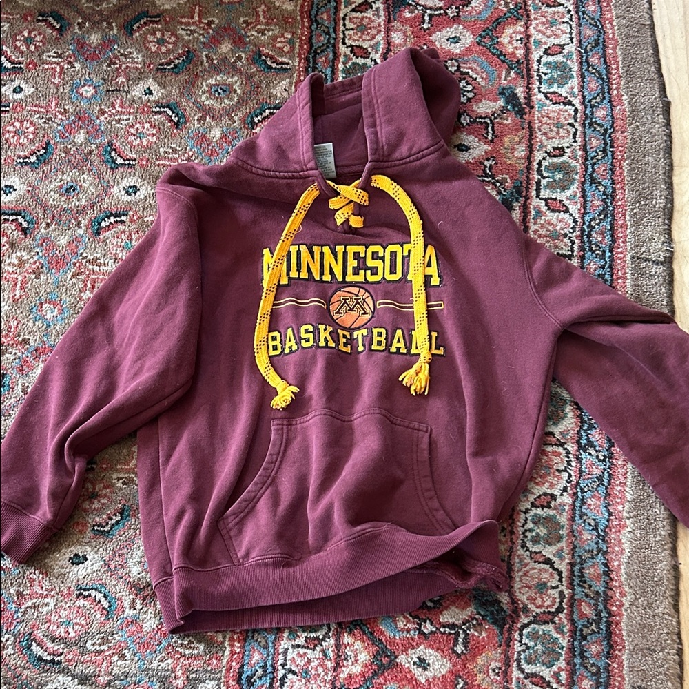 Signature Maroon Hoodie with Yellow Details